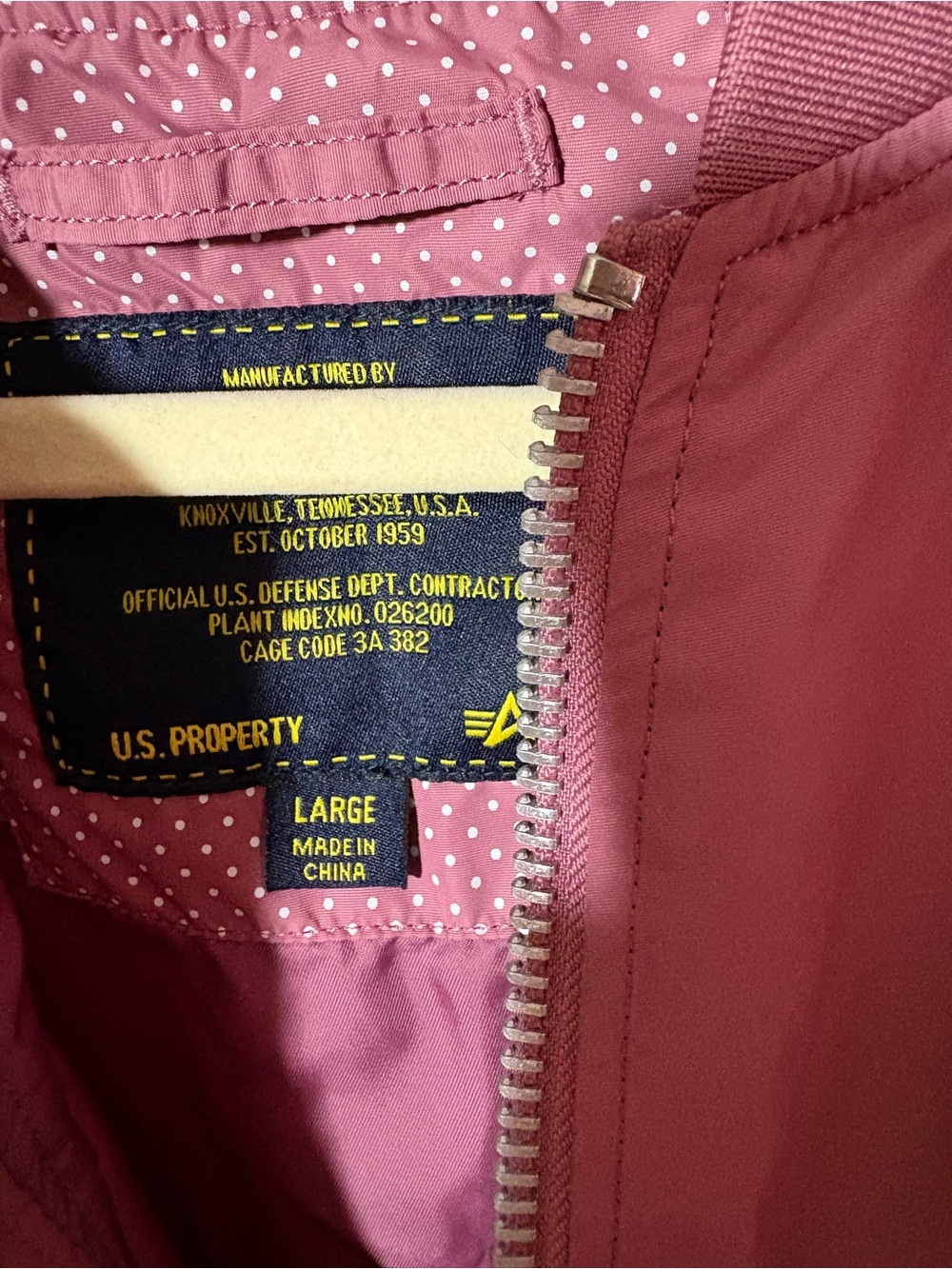 Alpha Industries authentic mauve bomber - Picture 6 of 8